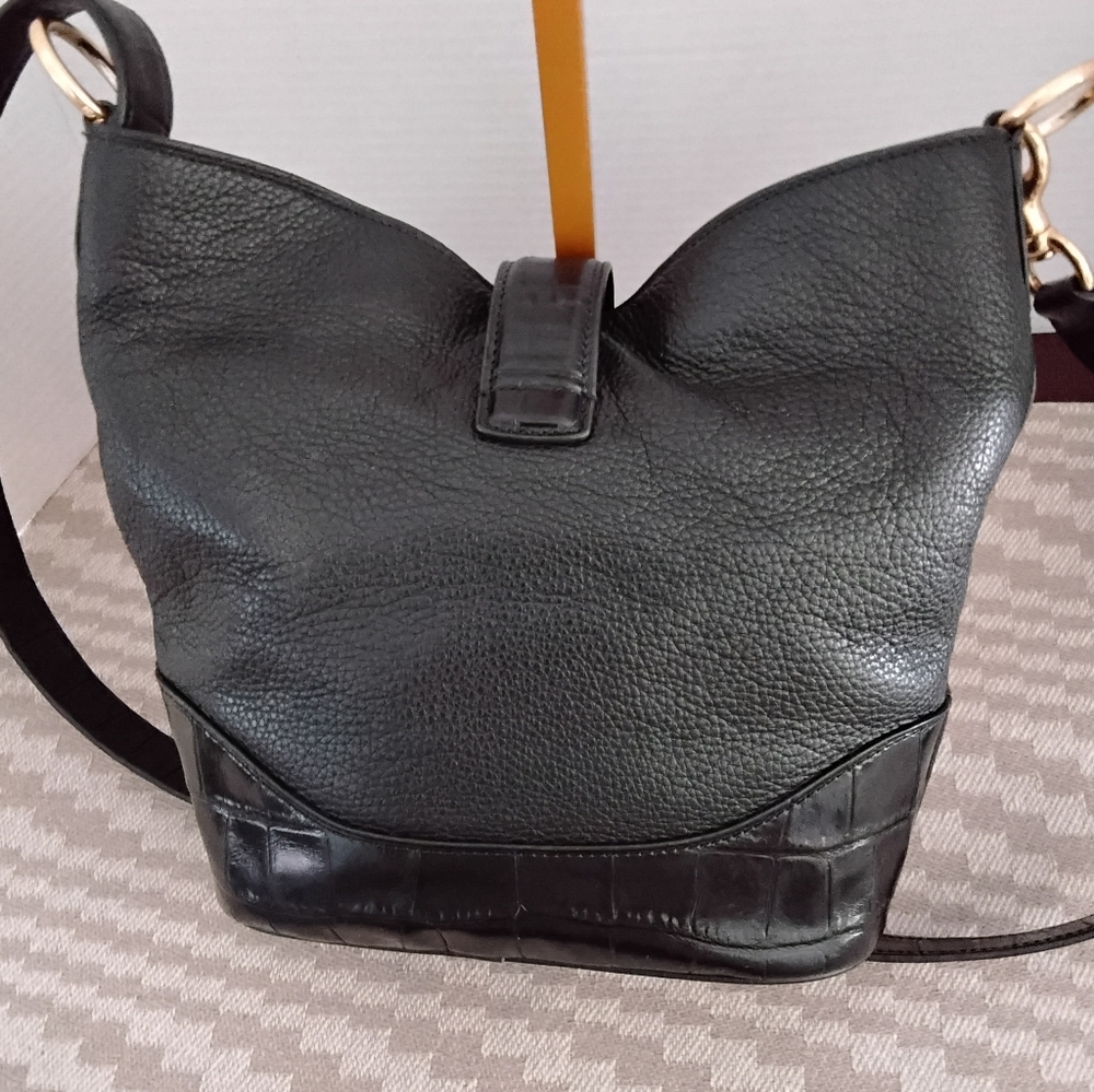 Coach Amber Pebbled Leather With Embossed Crocodile. F-72808 - Picture 4 of 7